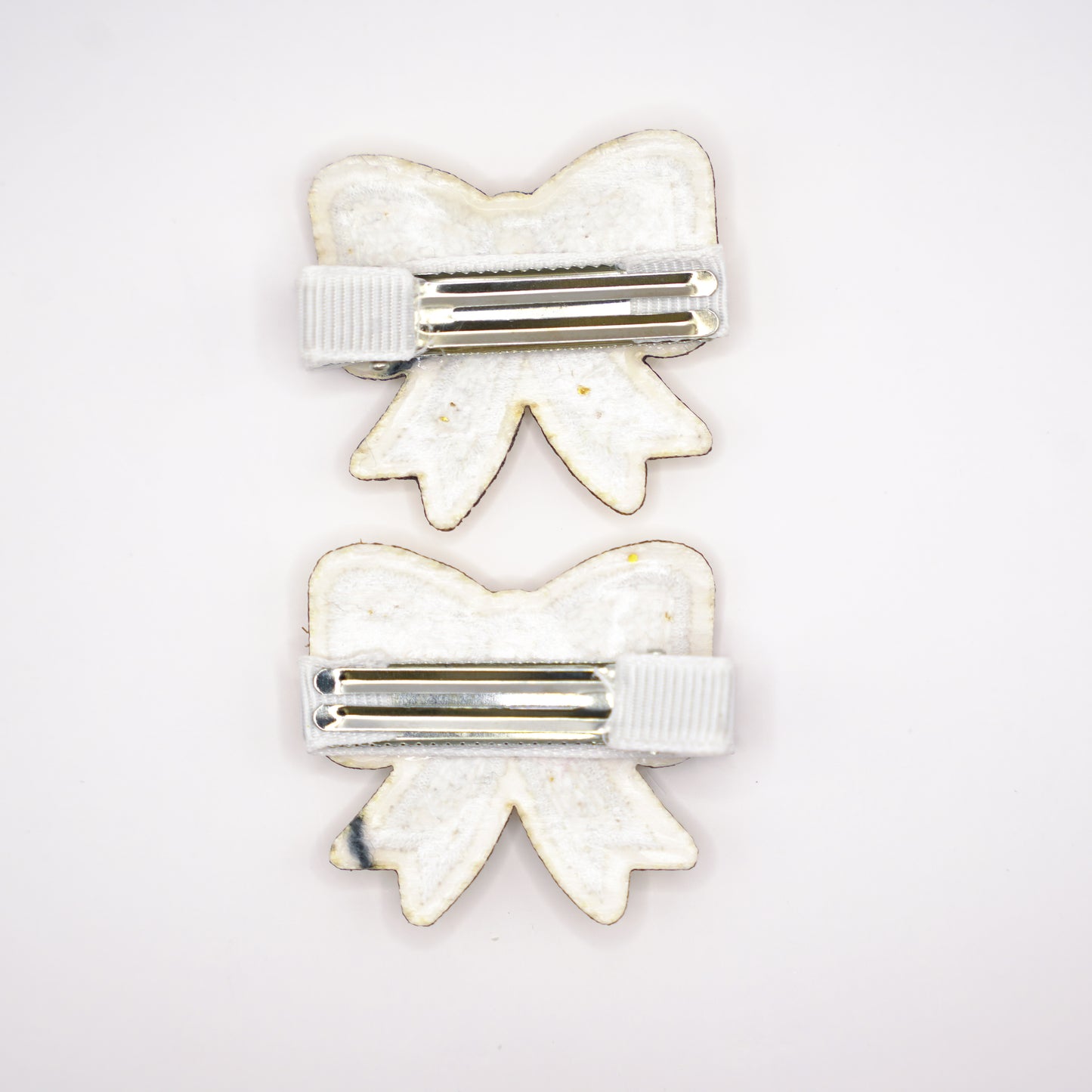 bow glitter clips