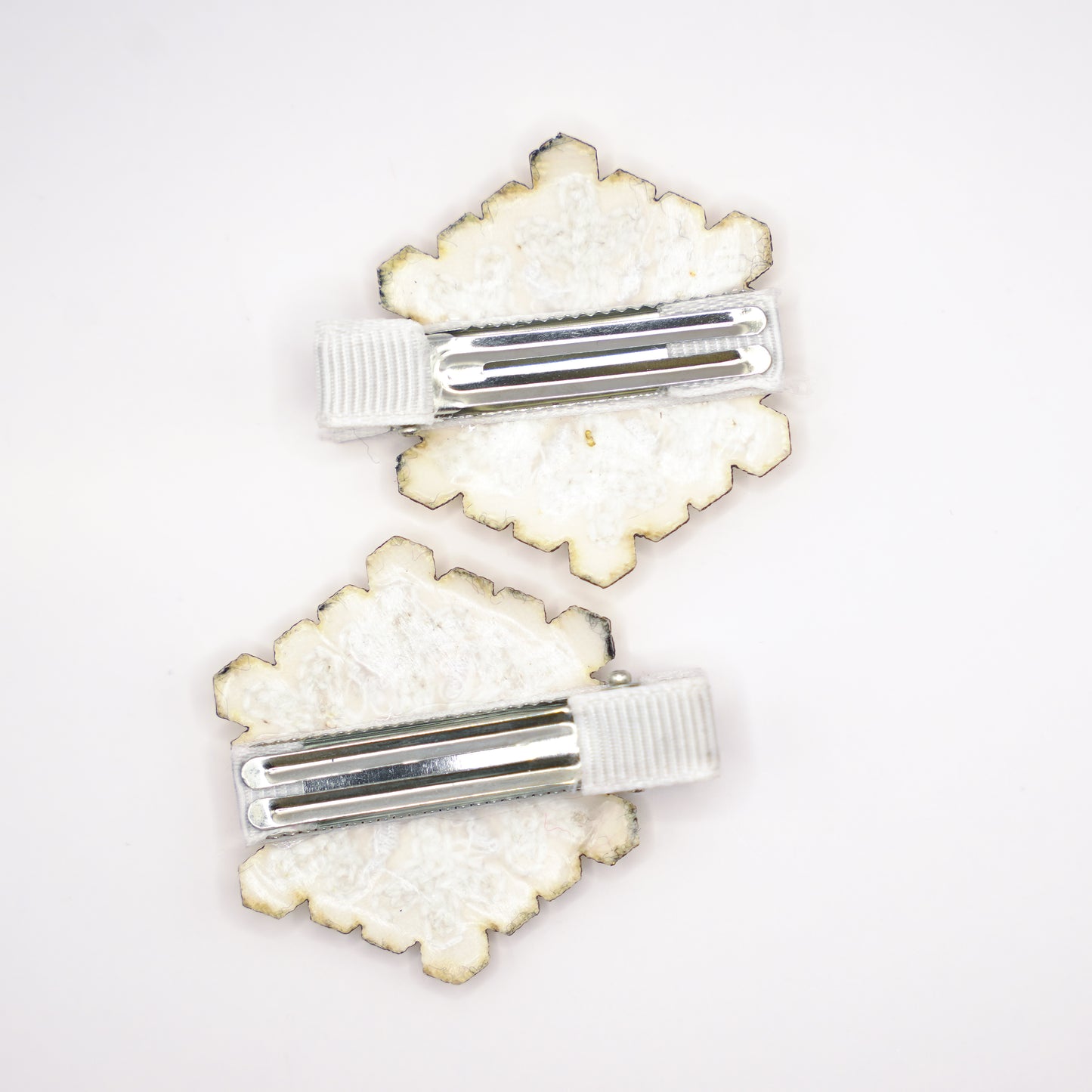 snowflake glitter clips