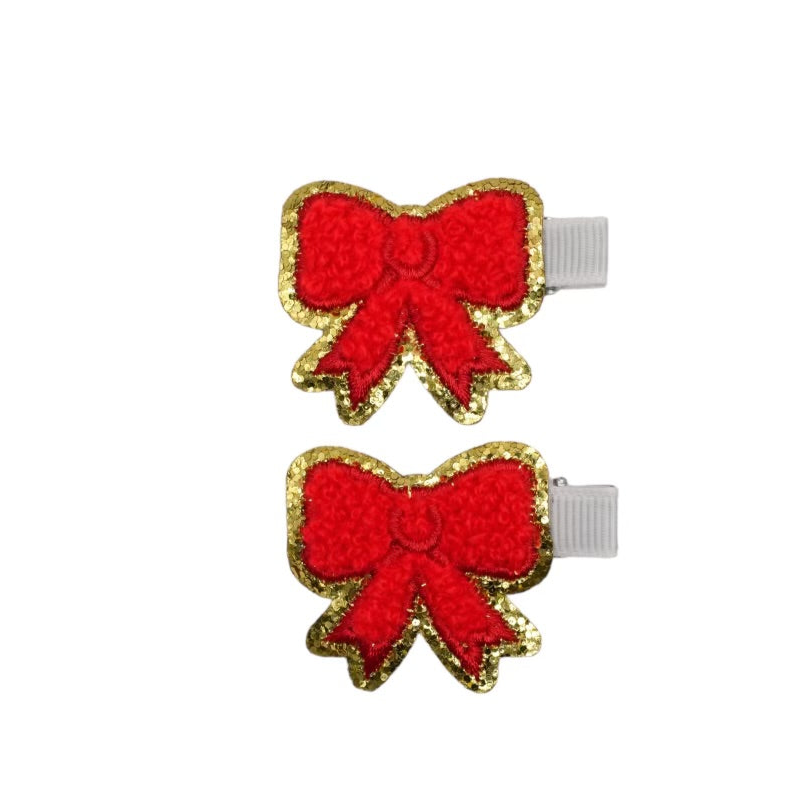 christmas glitter clips