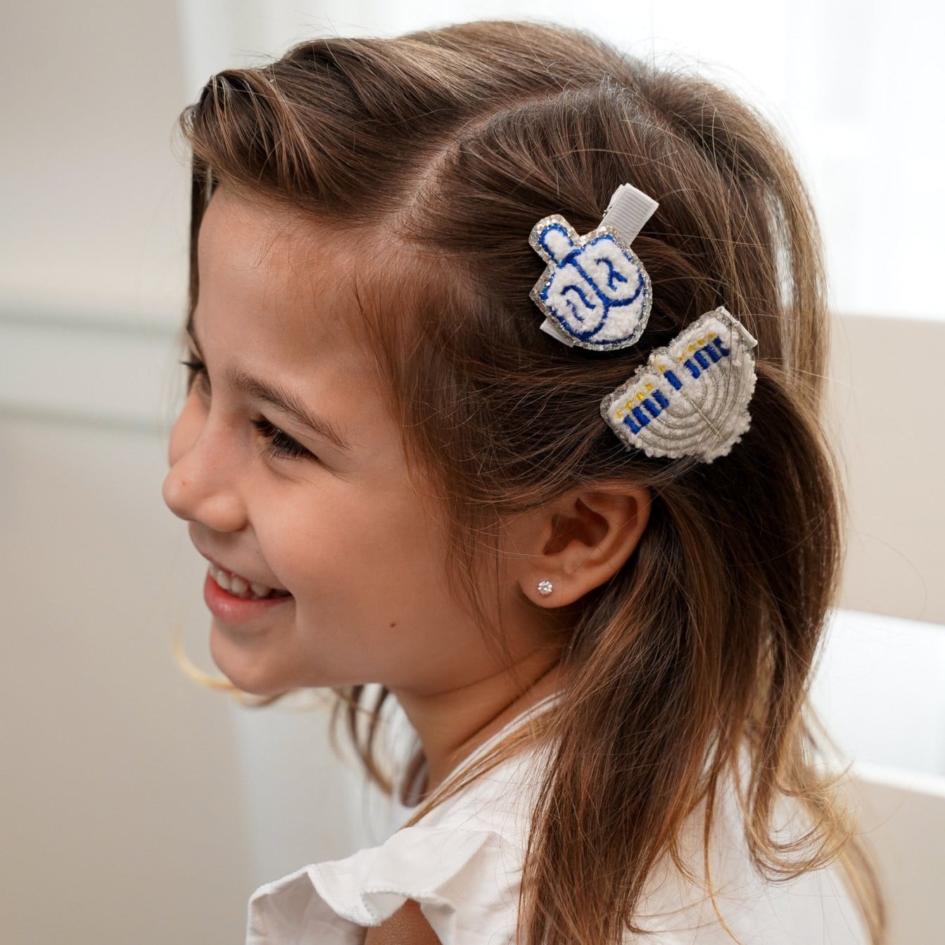 hanukkah glitter clips