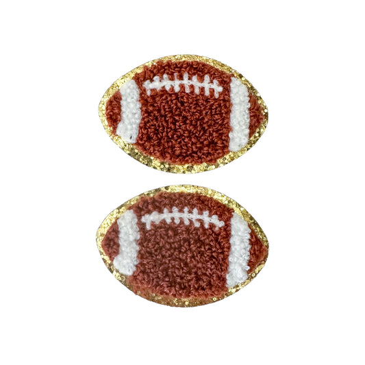 football glitter clips